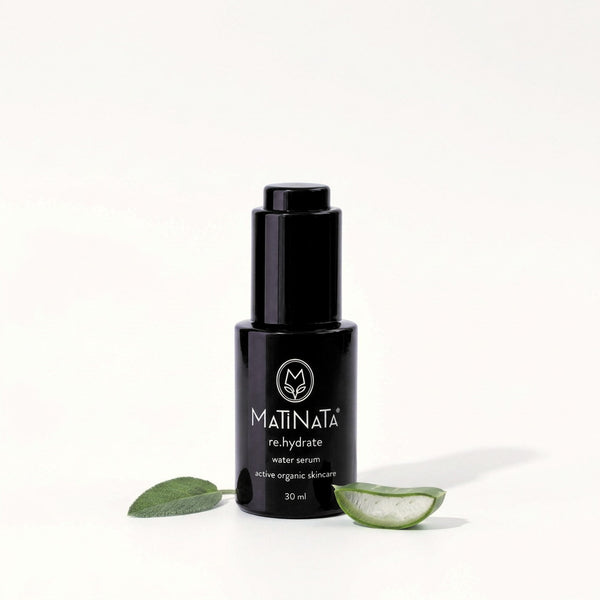 Matinata re.hydrate hyaluronic water serum 30 ml, certified organic – bottle