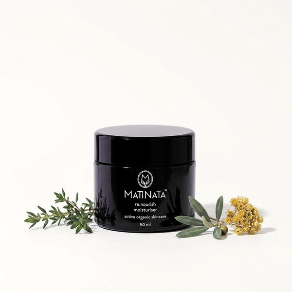 Matinata re.nourish face moisturiser 50 ml, certified organic – bottle